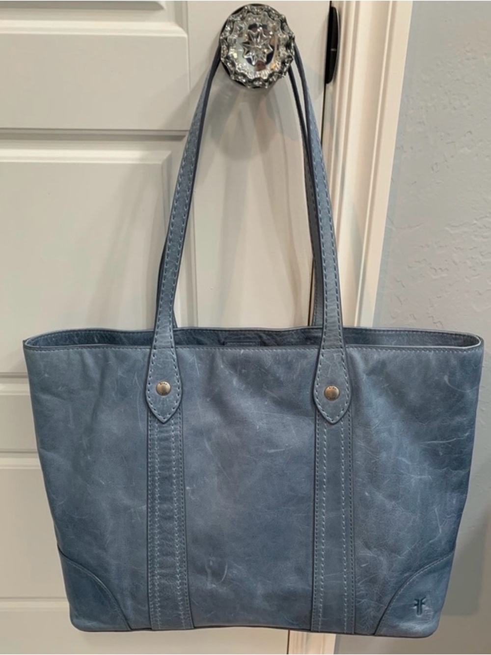 🕊️FRYE Melissa Washed Denim Shopper Tote